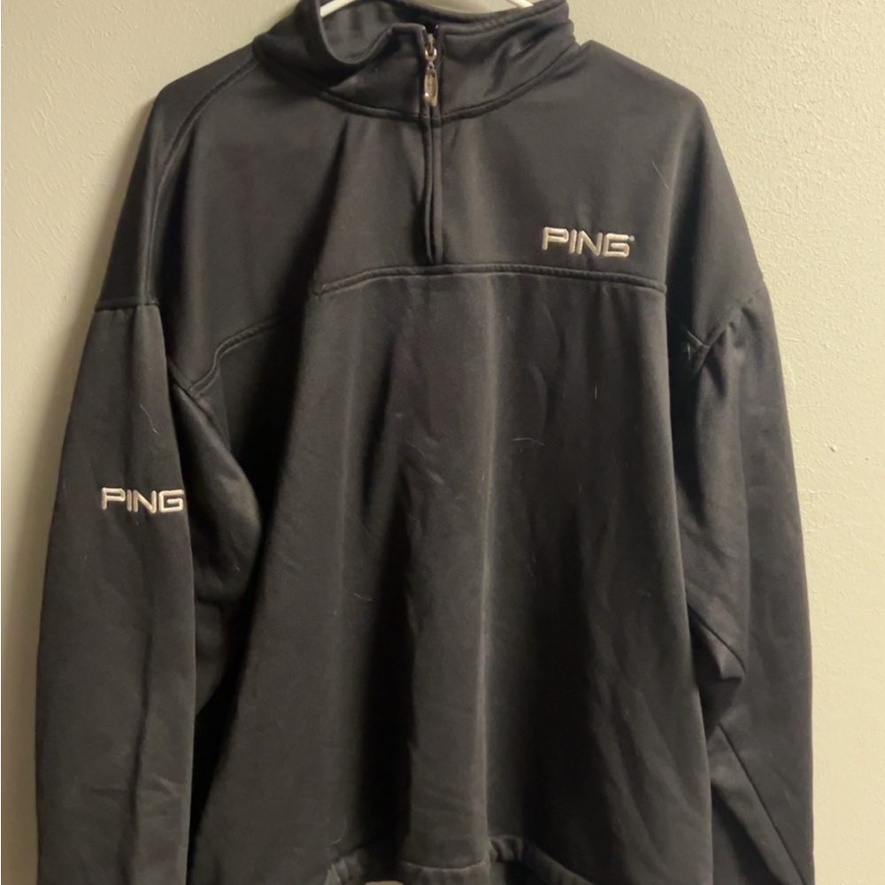 Ping Black Performance Jacket With Quarter-Zip An… - image 1
